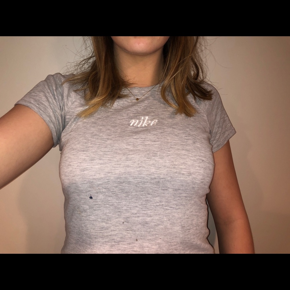 Vintage nike grey crop top! Size xs